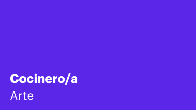 Cocinero/a
