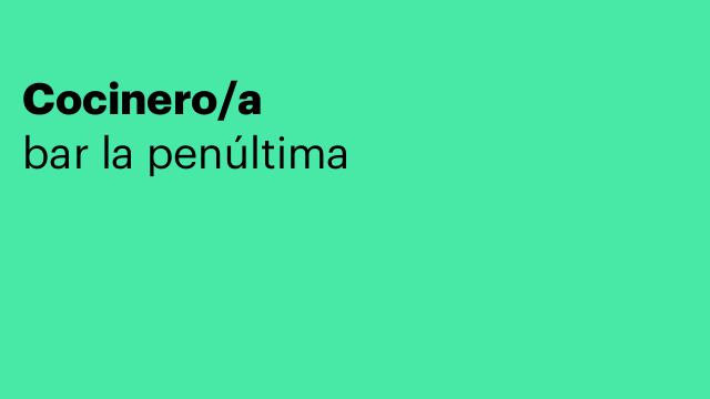 Cocinero/a