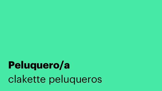 Peluquero/a