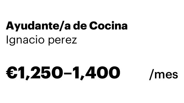Ayudante/a de Cocina