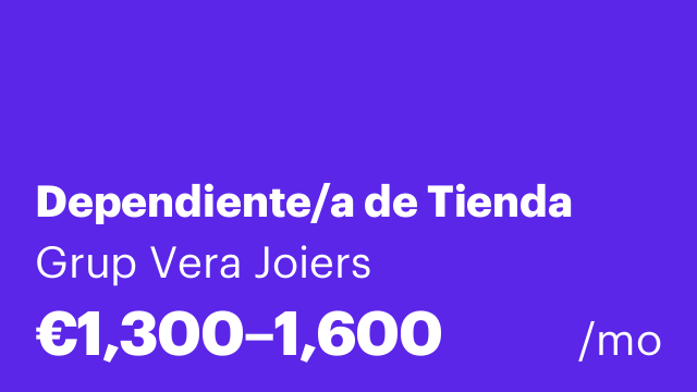 Dependiente/a de Tienda