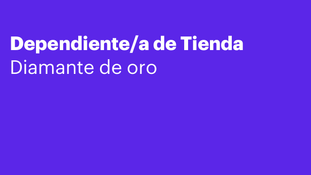Dependiente/a de Tienda