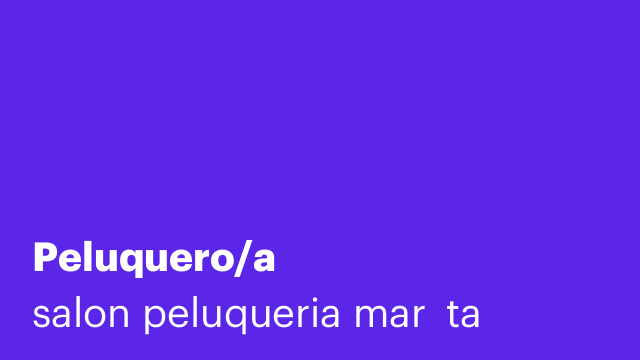Peluquero/a