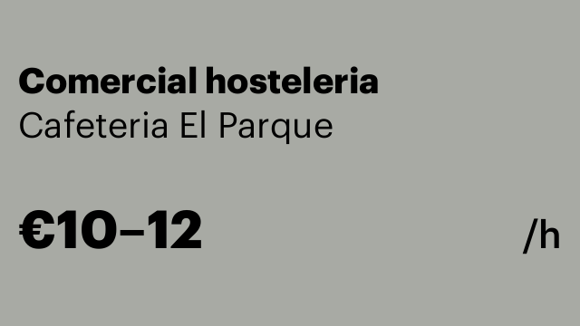 Comercial hosteleria