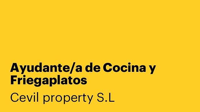 Ayudante/a de Cocina y Friegaplatos