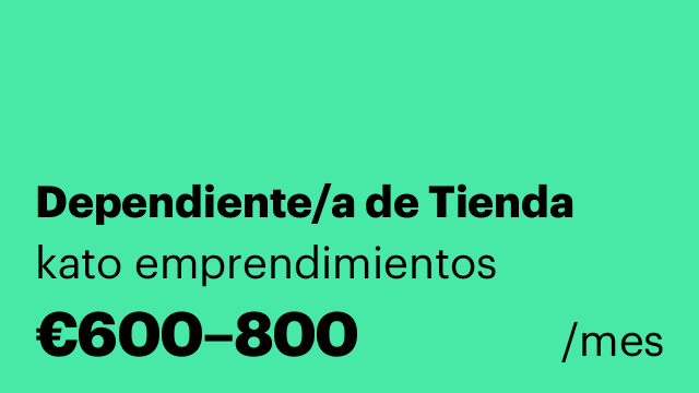 Dependiente/a de Tienda