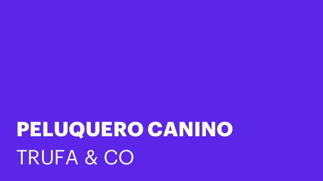 PELUQUERO CANINO