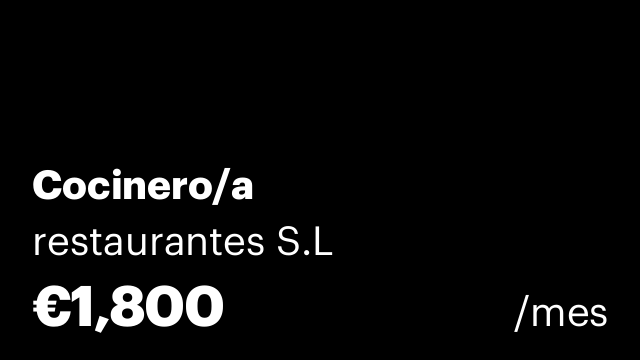 Cocinero/a