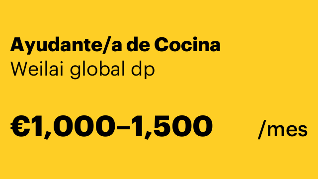 Ayudante/a de Cocina