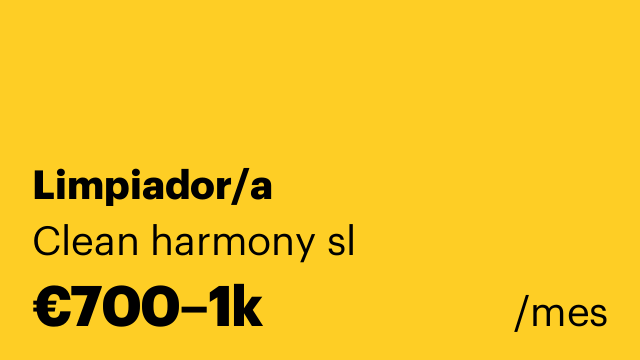 Limpiador/a
