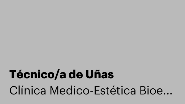 Técnico/a de Uñas