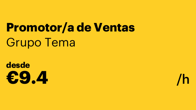 Promotor/a de Ventas