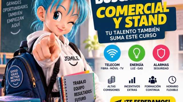 🚨 ¡BUSCAMOS COMERCIALES Y PERSONAL DE STAND!