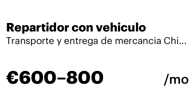 Repartidor con vehiculo