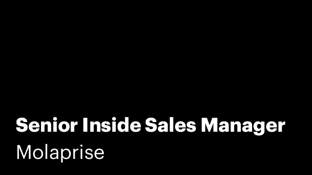 Senior Inside Sales Manager