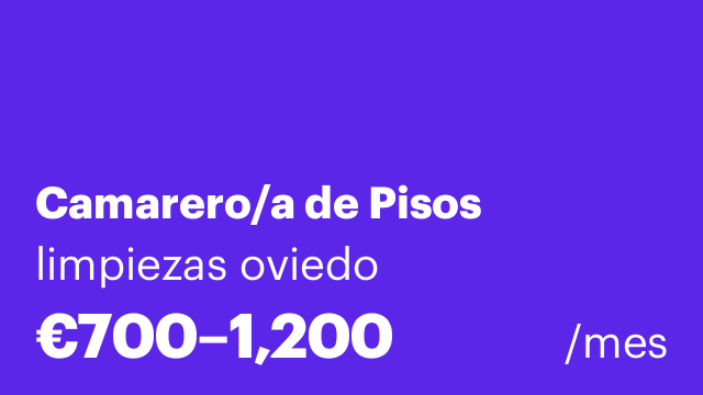Camarero/a de Pisos
