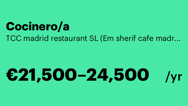 Cocinero/a