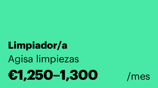 Limpiador/a