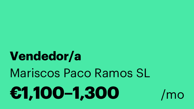 Vendedor/a