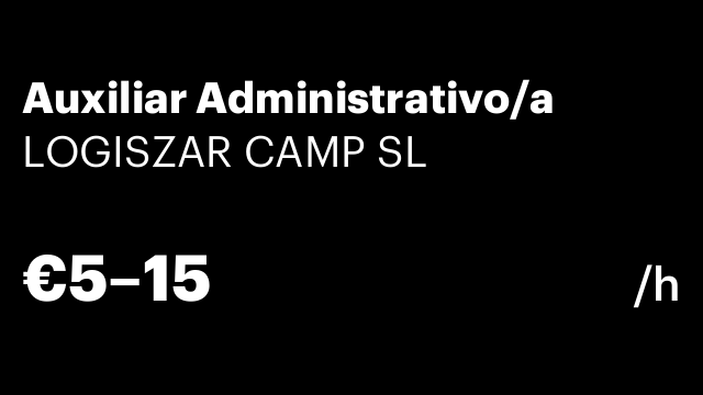 Auxiliar Administrativo/a