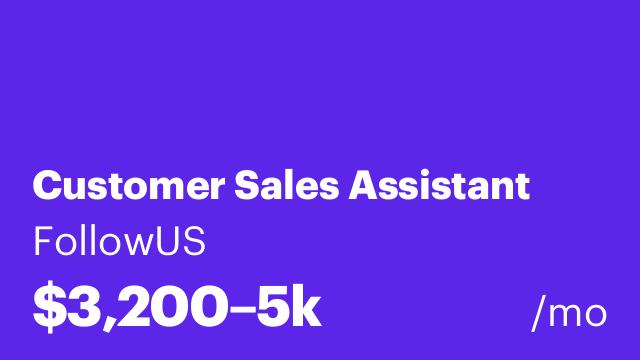 Customer Sales Assistant