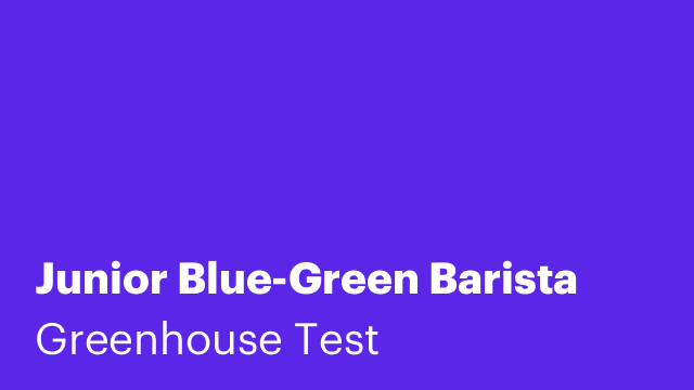 Junior Blue-Green Barista