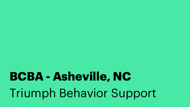 BCBA - Asheville, NC