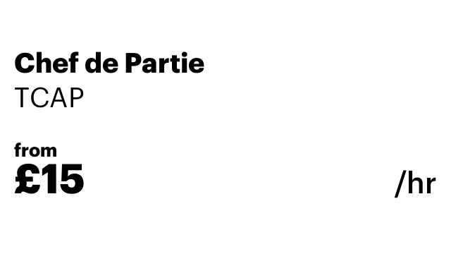Chef de Partie