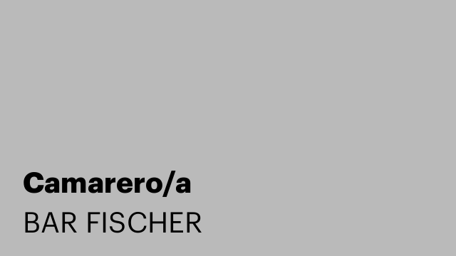 Camarero/a