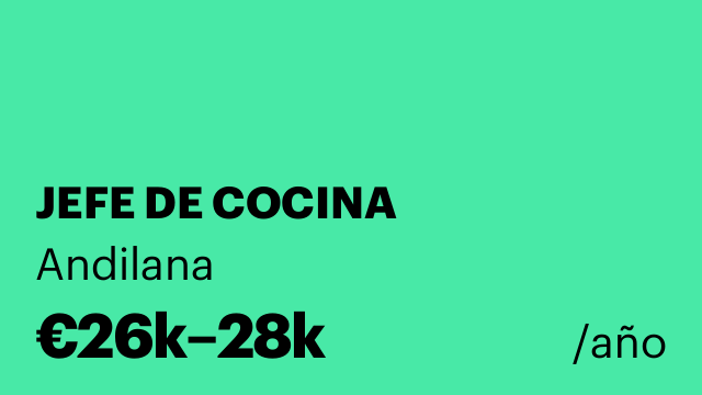 JEFE DE COCINA