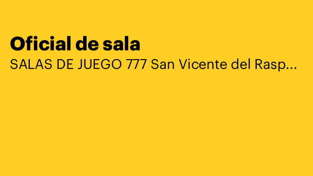 Oficial de sala