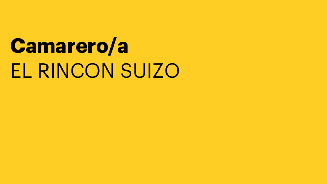 Camarero/a