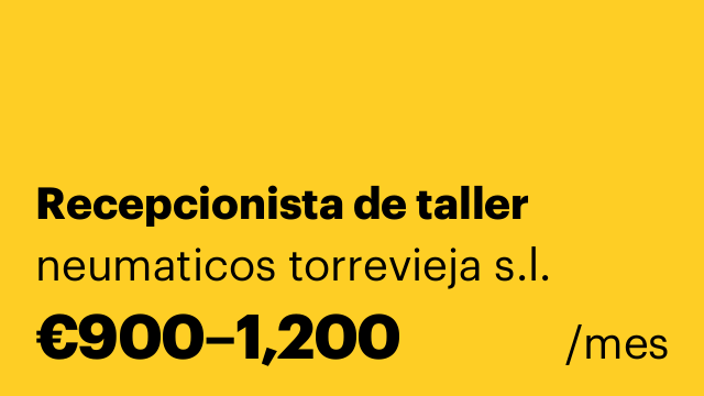 Recepcionista de taller