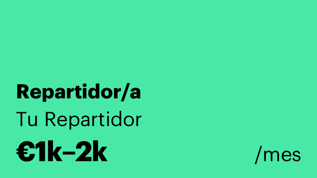 Repartidor/a