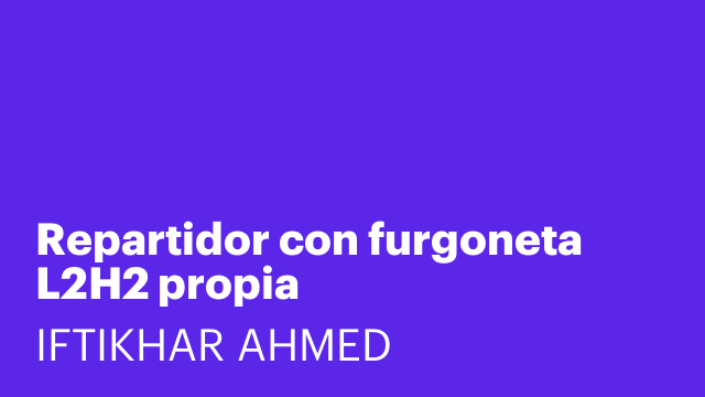 Repartidor con furgoneta L2H2 propia