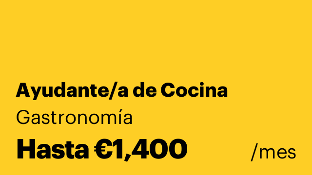 Ayudante/a de Cocina