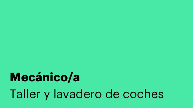 Mecánico/a