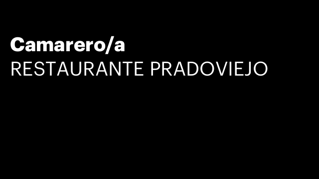 Camarero/a