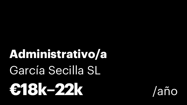 Administrativo/a