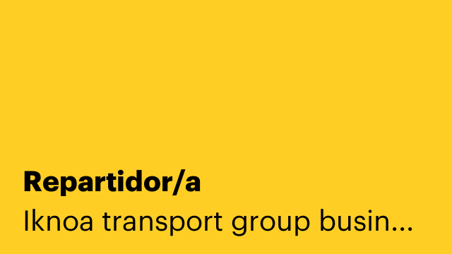 Repartidor/a