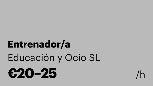 Entrenador/a
