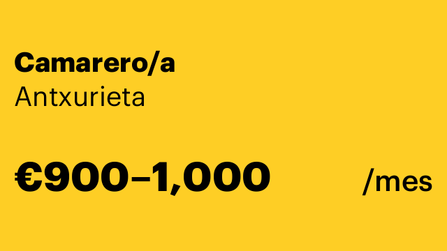 Camarero/a