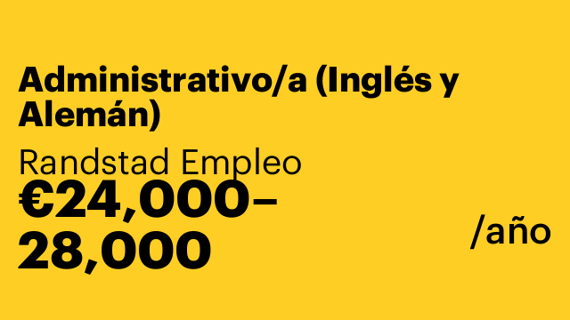 Administrativo/a (Inglés y Alemán)