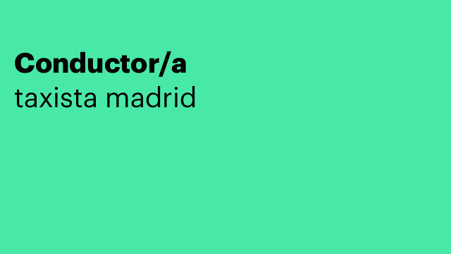 Conductor/a