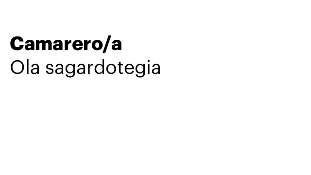 Camarero/a