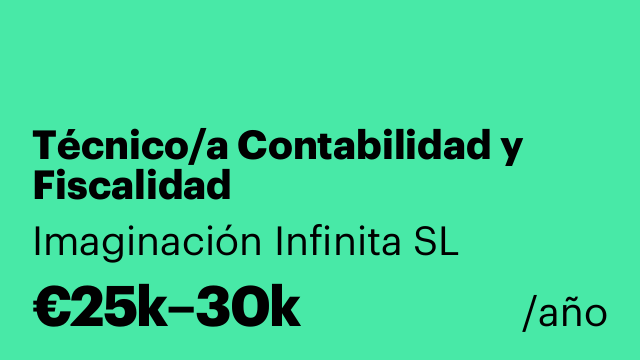 Técnico/a Contabilidad y Fiscalidad