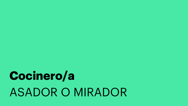 Cocinero/a