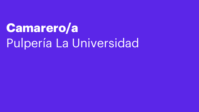 Camarero/a