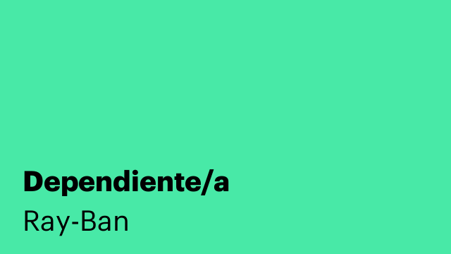 Dependiente/a