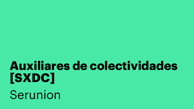 Auxiliares de colectividades [SXDC]